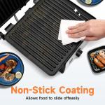 3-in-1 Electric Panini Grill with Non-Stick Plates