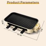 1500W Non-Stick 2-in-1 Electric Indoor Grill