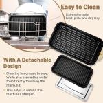 1500W Non-Stick 2-in-1 Electric Indoor Grill