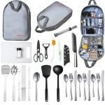 Portable Camping Cooking Utensils Set for Grilling