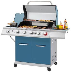 Royal Gourmet 5-Burner Gas Grill - Blue