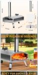12'' Outdoor Pizza Oven for Perfect Pies