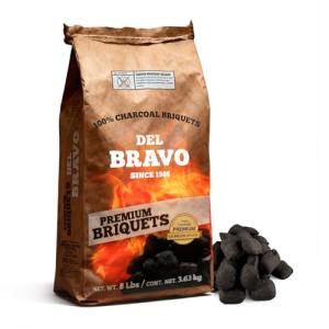 Del Bravo Charcoal Briquettes - Natural, Easy Lighting Fuel