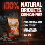 Del Bravo Charcoal Briquettes - Natural, Easy Lighting Fuel