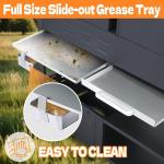 Gas Charcoal Grill Combo with Side Burner