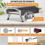 Portable Propane Gas Pizza Oven for Grilling