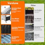 VeraLune 5-Burner Propane Gas Grill with Side Burner