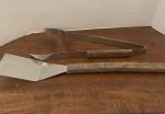 Stainless Steel Grilling Spatula and Tongs Set