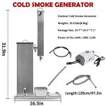 Minneer 10L Stainless Steel Cold Smoke Generator