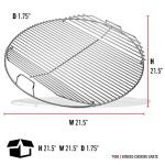 Weber 22" Charcoal Grill Hinged Cooking Grate