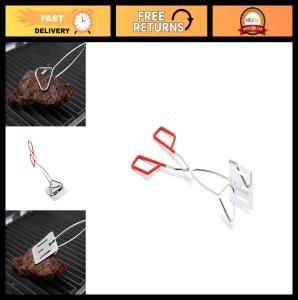 2-in-1 Chrome Grill Turner and Tongs Set