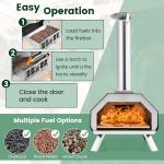Portable Outdoor 12" Pizza Grill Oven with Legs
