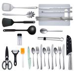 Portable Camping Cooking Utensils Set for Grilling