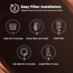 12 Charcoal Water Filters for Cuisinart Grills