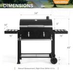 Sophia & William Extra Large Charcoal BBQ Grill