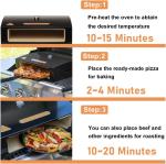 BakerStone 12" Outdoor Pizza Oven with Peel