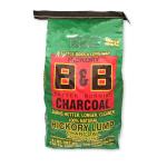 B&B Charcoal Long Burning Hickory Lump Charcoal, 8 lbs