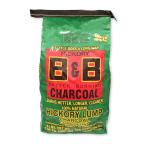 B&B Charcoal Long Burning Hickory Lump Charcoal, 8 lbs