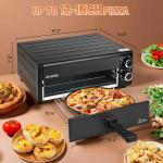 Indoor 12" Electric Pizza Oven with Grill