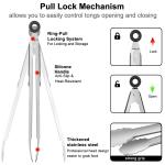 POTWIY BBQ Grill Tools Set with Spatula and Tongs