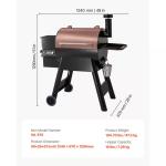 8-in-1 Pellet Grill Smoker with LCD Screen