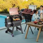 8-in-1 Pellet Grill Smoker with LCD Screen