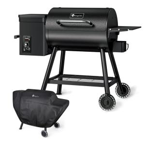 Electric Wood Pellet Grill & Smoker with Shelf