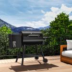 Electric Wood Pellet Grill & Smoker with Shelf