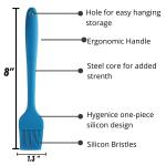 Silicone Basting Brush and Tongs BBQ Set