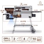 Electric Wood Pellet Grill & Smoker with Shelf
