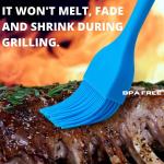 Silicone Basting Brush and Tongs BBQ Set