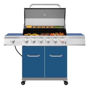 Royal Gourmet 6-Burner Propane Gas Grill, Blue