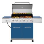 Royal Gourmet 6-Burner Propane Gas Grill, Blue
