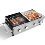 CIG Garden 2-Burner Propane Grill and Plancha Combo