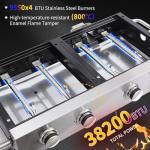 CIG Garden 2-Burner Propane Grill and Plancha Combo