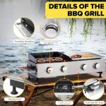 CIG Garden 2-Burner Propane Grill and Plancha Combo