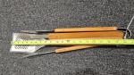 3-Piece BBQ Tool Set with Wooden Handles