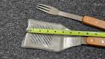 3-Piece BBQ Tool Set with Wooden Handles
