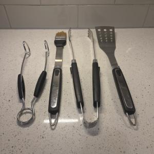 Stainless Steel 4 Piece Grill Tool Set