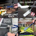 BBQCroc 3-in-1 BBQ Tool - Tongs, Spatula, Cleaner