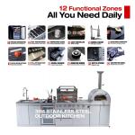 4-Burner Outdoor Gas Grill with Pizza Oven