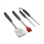 GrillPro 3-Piece BBQ Tool Set - Stainless Steel