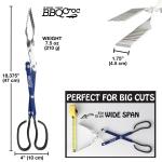 BBQCroc 3-in-1 BBQ Tool - Tongs, Spatula, Cleaner