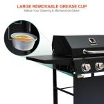 Brand-Man 3-Burner Propane Gas Grill with Thermometer