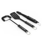 3-Piece Grilling Set: Spatula, Tongs, Cleaner