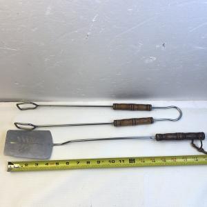 Wood Handle Stainless Steel BBQ Tool Set