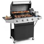 Lyromix 4-Burner Propane Gas Grill with Side Burner