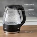 OVENTE KG83B Electric Glass Kettle in Black