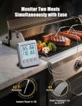 Vuwwey Dual Probe Digital Meat Thermometer with Alarm