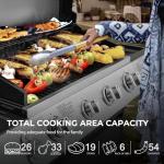 Lyromix 4-Burner Propane Gas Grill with Side Burner
